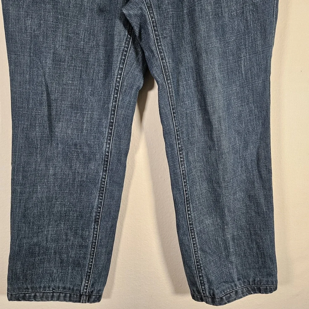 Ermenegildo Zegna Jeans Men 34x26 Blue Straight Leg Italy Grunge Preppy Designer